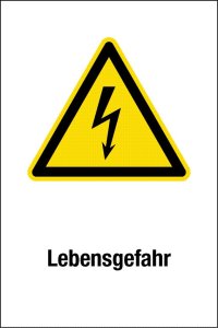 Warnschild - Lebensgefahr - Kunststoff - 20 x 30 cm