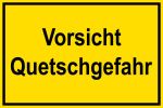 Warnschild - Quetschgefahr