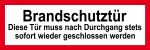 Feuerwehrschild - Brandschutztür V