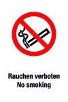 Verbotsschild - Rauchen verboten/ No Smoking