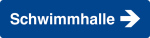 Schwimmbadschild - Schwimmhalle rechts