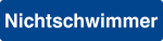 Schwimmbadschild - Nichtschwimmer