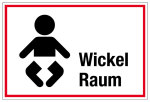 Krankenhaus- und Praxisschild - Wickelraum