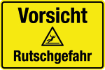 Winterschild - Vorsicht Rutschgefahr