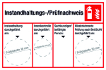 Instandhaltungs- /Prüfnachweis vierspaltig